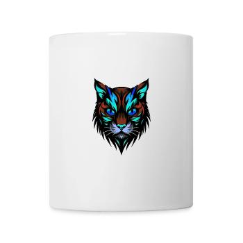 Cat Portrait Colorful - Mug - white - Front