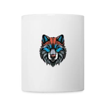 Husky Dog Portrait Colorful - Mug - white - Front