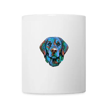 Labrador Dog Portrait Colorful - Mug - white - Front