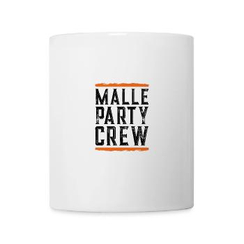 Malle Party Crew - Tasse - Weiß - Vorne