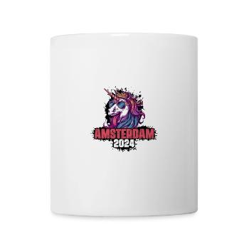 Amsterdam 2024 Einhorn - Tasse - Weiß - Vorne