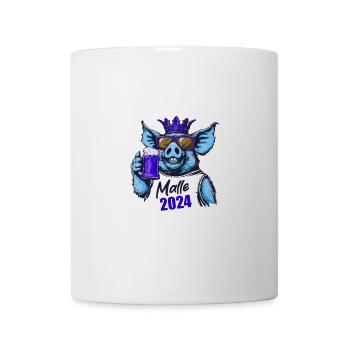 Malle 2024 Schwein Bier - Tasse - Weiß - Vorne