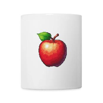 Apfel Pixel Gamer - Tasse - Weiß - Vorne