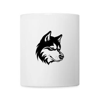 Tête de chien husky - Mug blanc - blanc - Devant
