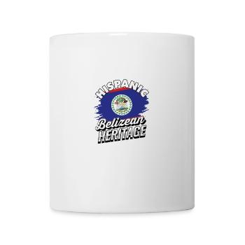 Hispanic Belizean Heritage - Belize Heritage - Mug - white - Front