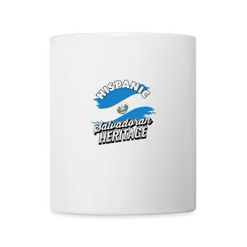 Hispanique Salvadoran Heritage Pride El Salvador - Mug blanc - blanc - Devant