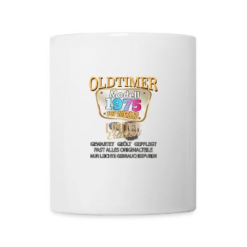 Vintage Model 1975 Well Preserved Funny Birth Tag - Mug - white - Front
