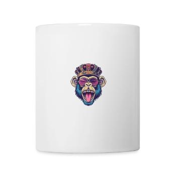 Bande dessinée Singe - Mug blanc - blanc - Devant