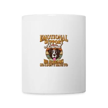Emotionales Unterstützungstier Er schreit Berner - Tasse - Weiß - Vorne