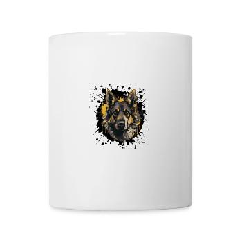 German Shepherd Dog Portrait - Mug - white - Front
