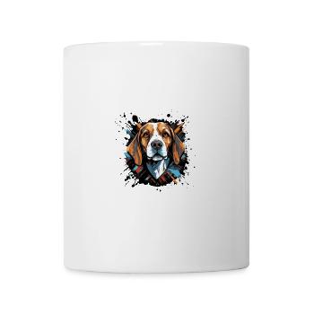Beagle Dog Portrait - Mug - white - Front