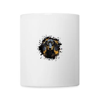 Dachshund Dog Portrait Dachshund - Mug - white - Front