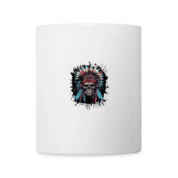 Apache Indianer Häuptling TotenPorträt - Tasse - Weiß - Vorne