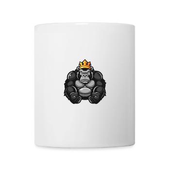 Couronne de bande dessinée de gorille - Mug blanc - blanc - Devant