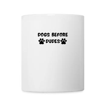 Hunde vor Kerlen - Tasse - Weiß - Vorne