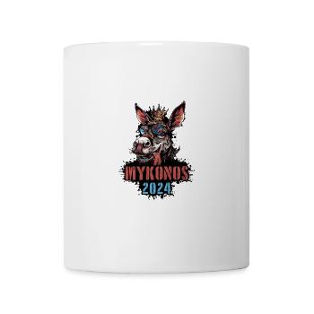Mykonos 2024 Âne de vacances - Mug blanc - blanc - Devant