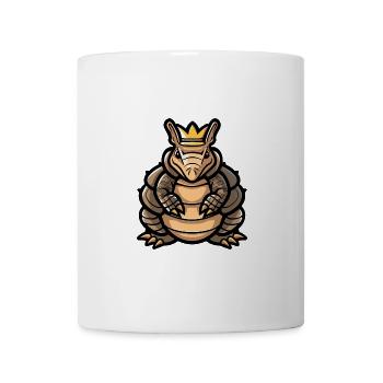 Couronne de bande dessinée de tatou - Mug blanc - blanc - Devant
