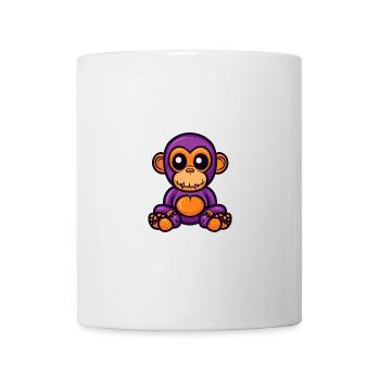 Singe Halloween Bande Dessinée Zombie - Mug blanc - blanc - Devant