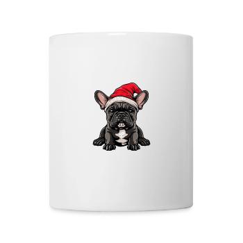 Buldog Français Chien Noël - Mug blanc - blanc - Devant