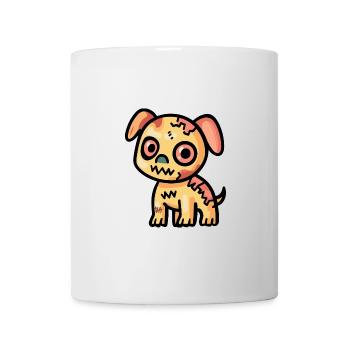 Hund Halloween Comic Zombie - Tasse - Weiß - Vorne