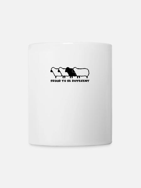 MOUTONS DIFFÉRENTS 2 - 2C - Mug blanc - blanc