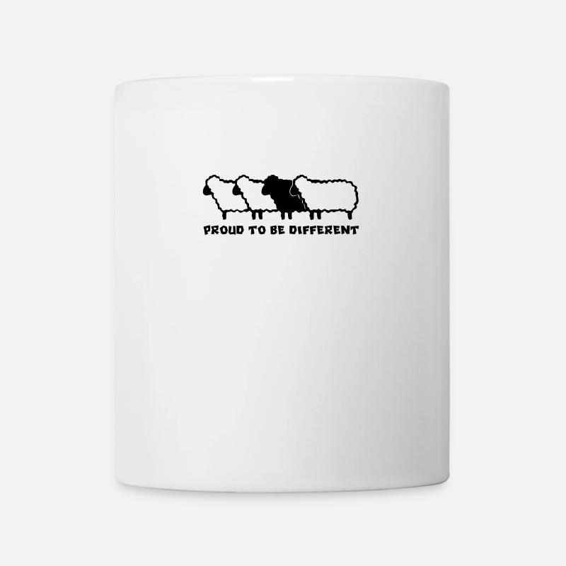 MOUTONS DIFFÉRENTS 2 - 2C - Mug blanc - blanc