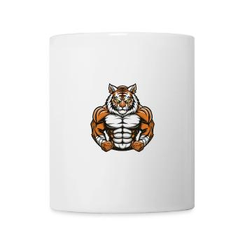 Tiger Muscles Bodybuilding - Mug - white - Front