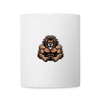Leo Muscles Musculation - Mug blanc - blanc - Devant