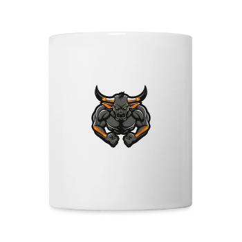 Bulle Muskeln Bodybuilding Taurus - Tasse - Weiß - Vorne