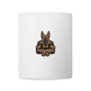 Berger Allemand Chien Muscles Musculation - Mug blanc - blanc - Devant