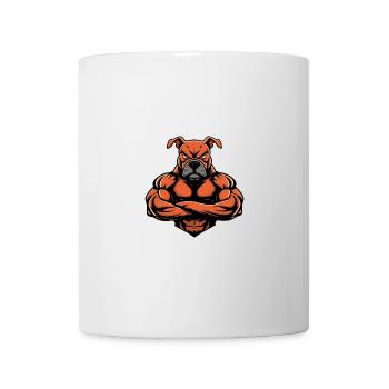 Staffordshire Bull Terrier Chien Muscles Bodybuildi - Mug blanc - blanc - Devant