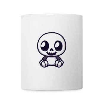 Skull Halloween Skelett Cartoon - Tasse - Weiß - Vorne