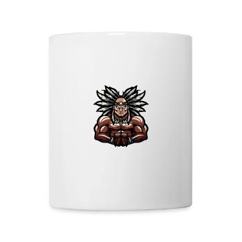 Häuptling Muskeln Bodybuilding - Tasse - Weiß - Vorne