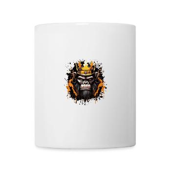 Monkey Head Portrait Crown - Mug - white - Front