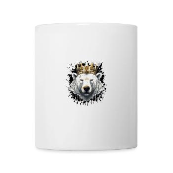 Ours Polaire Tête Portrait Animal Ours Polaire Couronne - Mug blanc - blanc - Devant