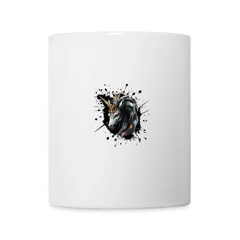 Unicorn Head Portrait Crown - Mug - white - Front