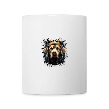 Labrador Dog Head Portrait Crown - Mug - white - Front