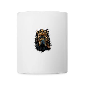 Mastiff Dog Head Portrait Crown - Mug - white - Front