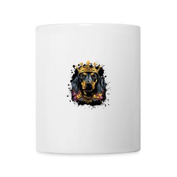 Teckel Tête de chien Portrait Teckel Couronne - Mug blanc - blanc - Devant