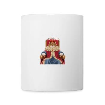 Meine Katze betreibt dieses Haus, ich zahle nur Miete - Tasse - Weiß - Vorne