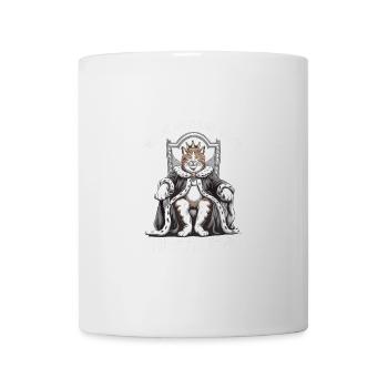 Meine Katze betreibt dieses Haus, ich zahle nur Miete - Tasse - Weiß - Vorne