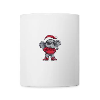 Elefant Weihnachten X-Mas - Tasse - Weiß - Vorne