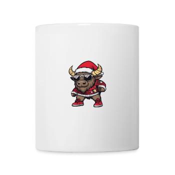 Bison Weihnachten X-Mas - Tasse - Weiß - Vorne