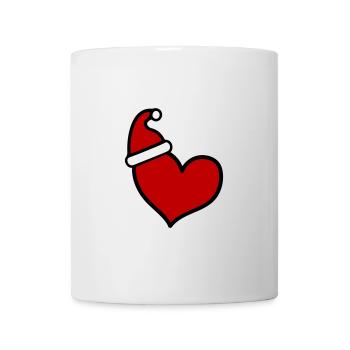 Coeur Noël - Mug blanc - blanc - Devant