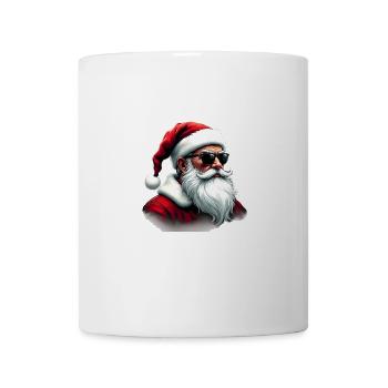 Santa Wearing Sunglasses With Classic Christmas - Mug - white - Front