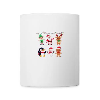Dabbing Santa and Elf Friends Christmas Squad - Mug - white - Front