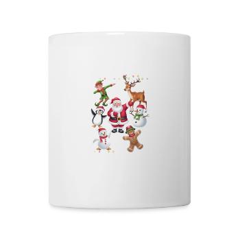 Dabbing Santa Elf Friends Christmas Squad Pajama - Mug - white - Front