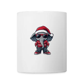 Noël éléphant Noël laid - Mug blanc - blanc - Devant
