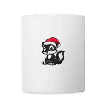 Skunk Noël Noël - Mug blanc - blanc - Devant