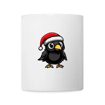 Raven Crow Noël - Mug blanc - blanc - Devant